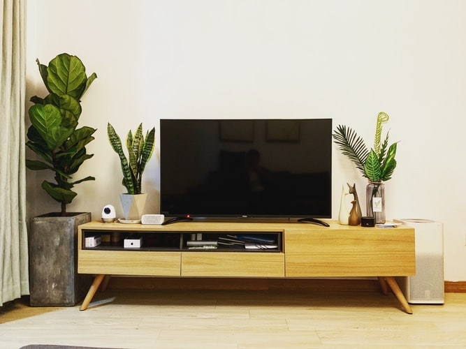 TV on a TV stand
